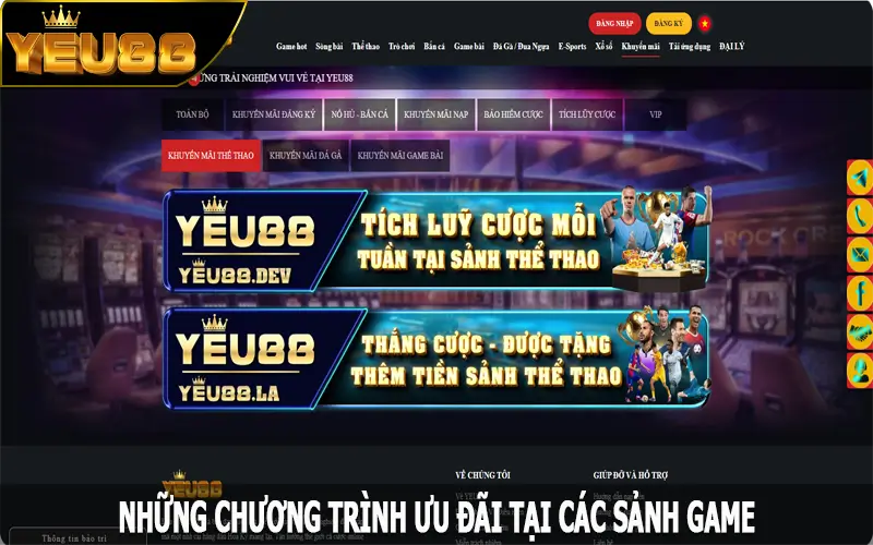 Những chương trình ưu đãi tại các sảnh game