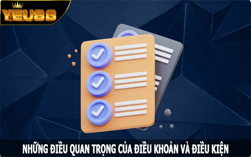 Những điều quan trọng của điều khoản và điều kiện